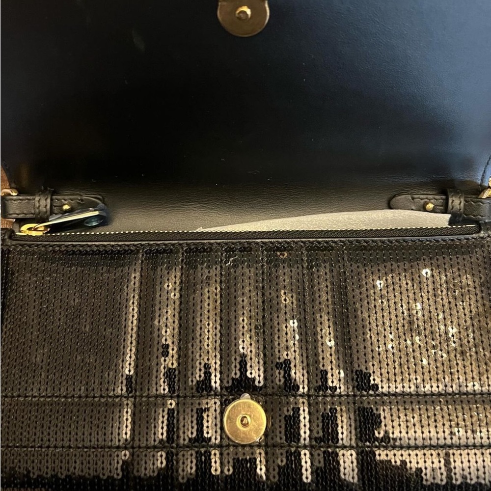 Burberry Black Sequinnedn Lola Wallet Bag with Tags - Picture 8 of 12